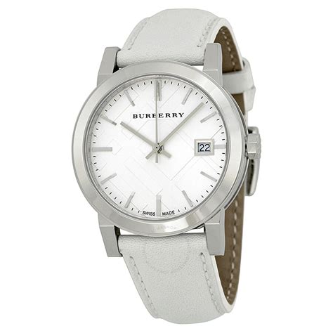 burberry watch white leather|burberry watches official website.